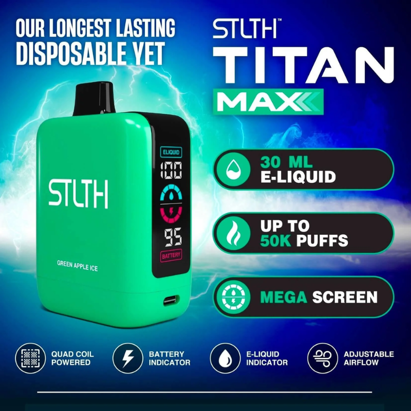 STLTH Titan Max 50k Disposable Vape in Saskatchewan at Yorkton Vape SuperStore