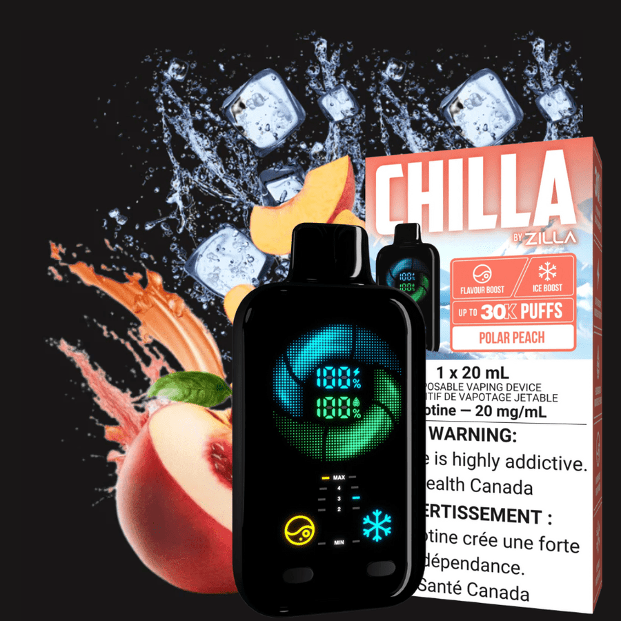 Chilla by Zilla 30k Disposable Vape-Polar Peach Ice in Canada