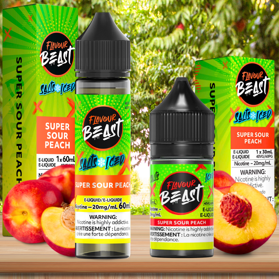 Flavour Beast Salts Salt Nic E-Liquid 60mL / 20mg Flavour Beast Salt-Super Sour Peach-60ml Flavour Beast Salt-Super Sour Peach-60ml in Yorkton SK