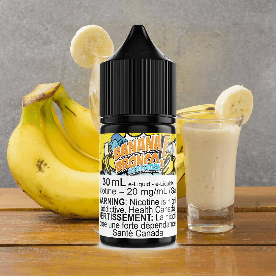 Banana Bronco Iced Salt by Maverick E-Liquid Yorkton Vape SuperStore and Bong Shop Saskatchewan Canada