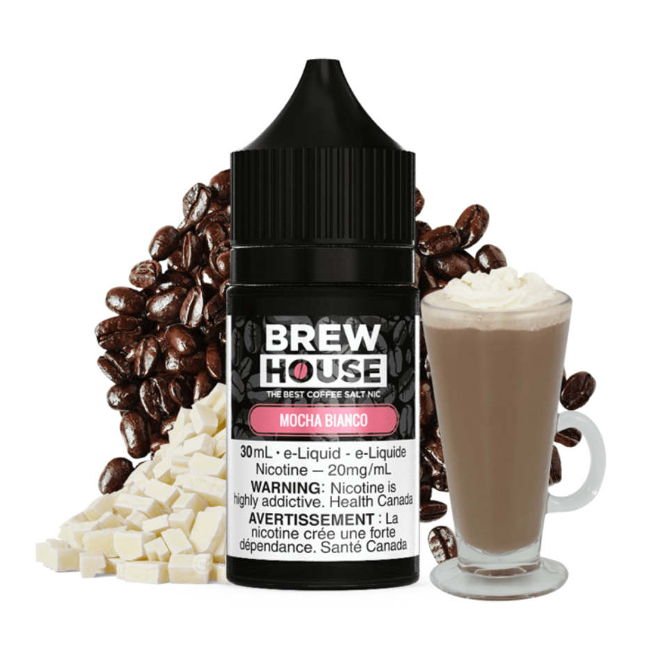 Brew House E-Liquid Salt Nic E-Liquid 30ml / 10mg Mocha Bianco Salt by Brew House E-Liquid Mocha Bianco Salt by Brew House E-Liquid-Yorkton Vape Superstore SK