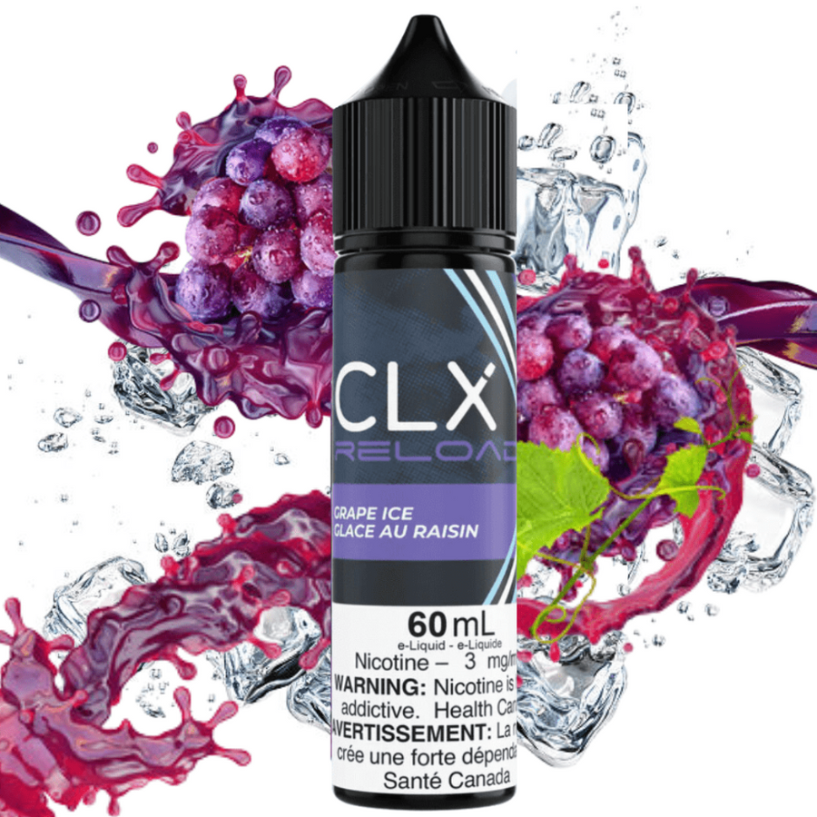 CLX Reload E-Liquid Freebase E-Liquid 3mg Grape Ice by CLX Reload E-liquid-60ml Grape Ice by CLX Reload E-liquid-Yorkton Vape SuperStore Saskatchewan 