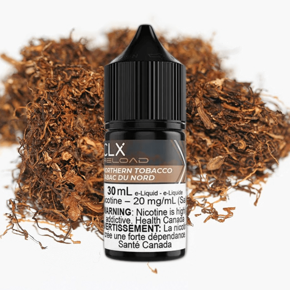 CLX Reload Salt E-Liquid Salt Nic E-Liquid 30mL / 10mg Northern Tobacco Salt by CLX Reload E-Liquid Northern Tobacco Salt by CLX Reload E-Liquid-Yorkton Vape SuperStore