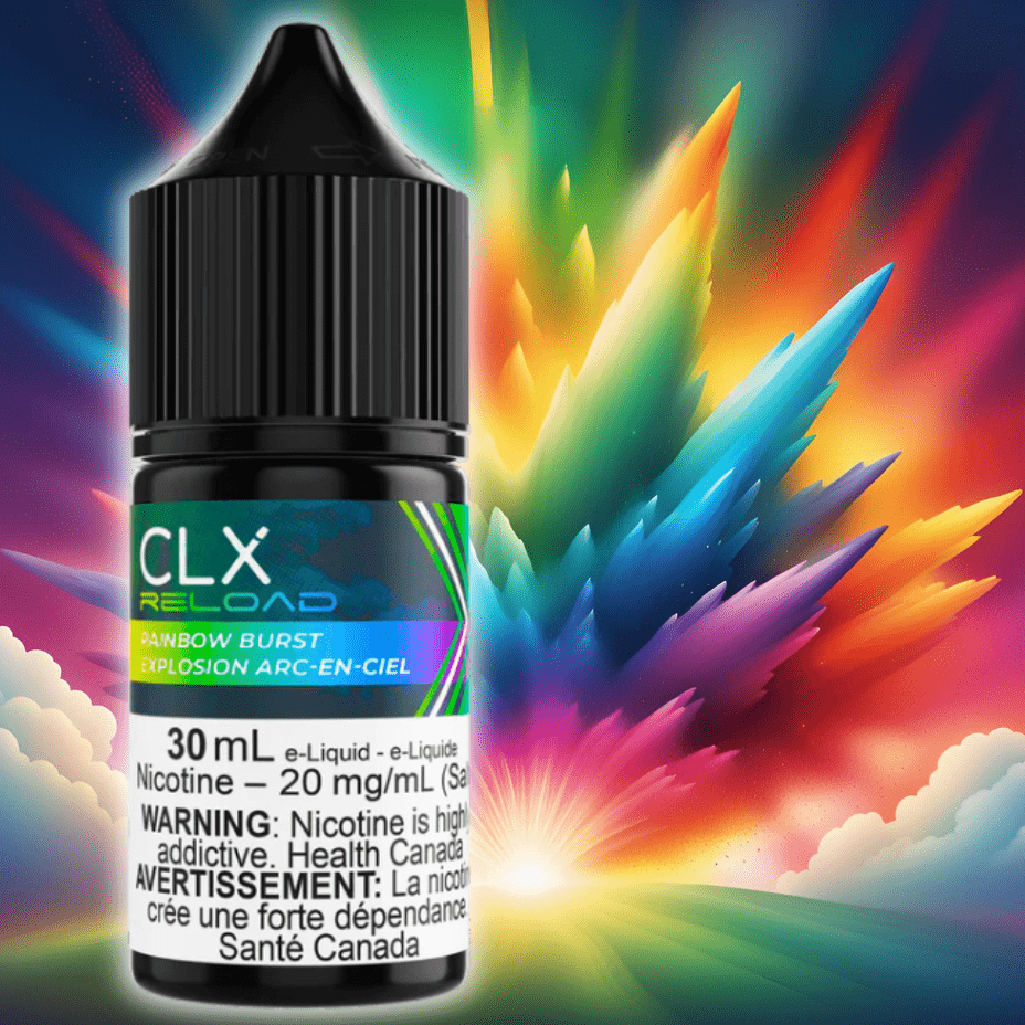 CLX Reload Salt Nic E-Liquid Rainbow Burst Salt by CLX Reload E-Liquid CLX Reloaded E-Liquid Salt-Rainbow Burst - Canada