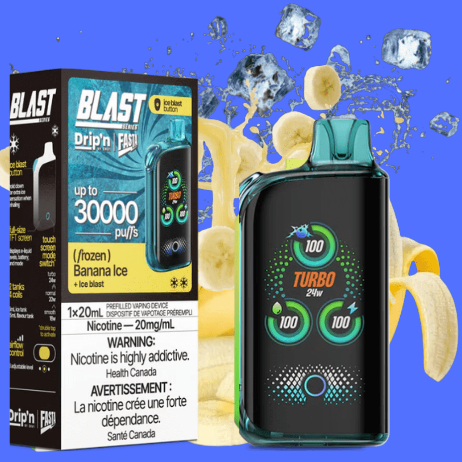 Drip'n Envi Disposable Vape 20mg / 30000 Puffs Envi Drip'n x Fasta Blast 30K Disposable Vape-Banana Ice Envi Drip'n Fasta Blast 30K Disposable Vape-Banana Ice