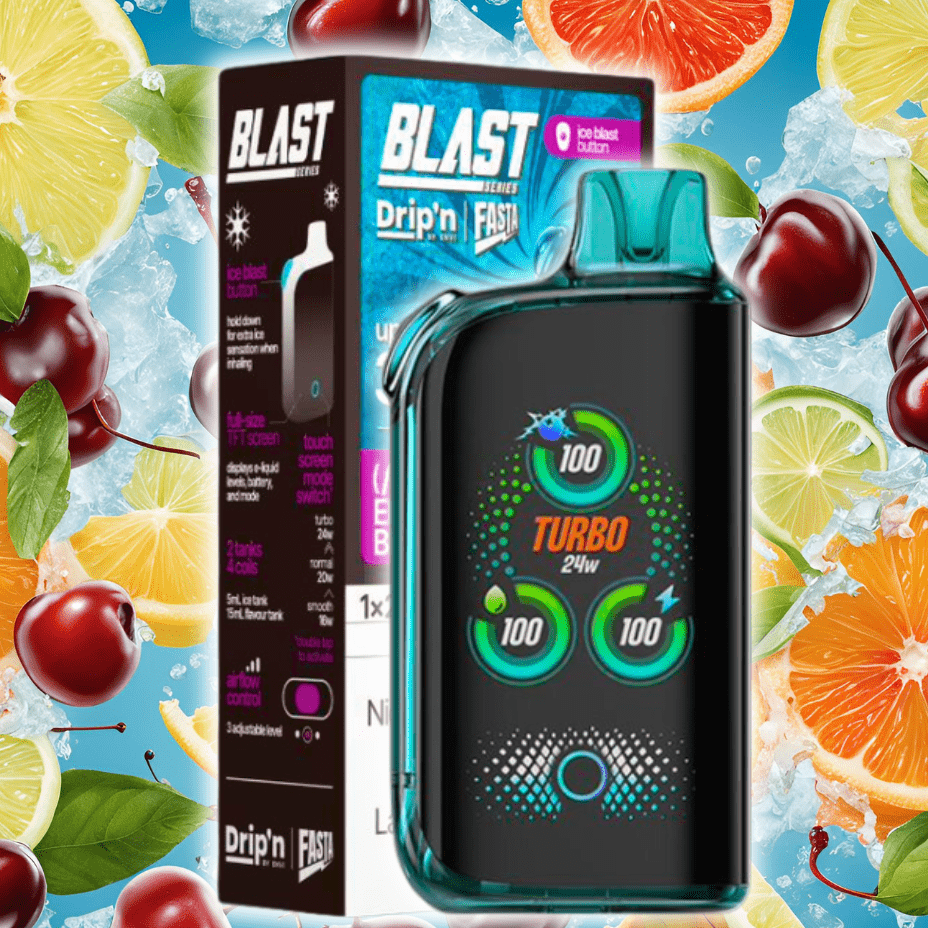 Envi Drip'n x Fasta Blast 30K Disposable Vape-Electric Fruit Blast / 20mg Nicotine / 30000 in Saskatchewan, Canada
