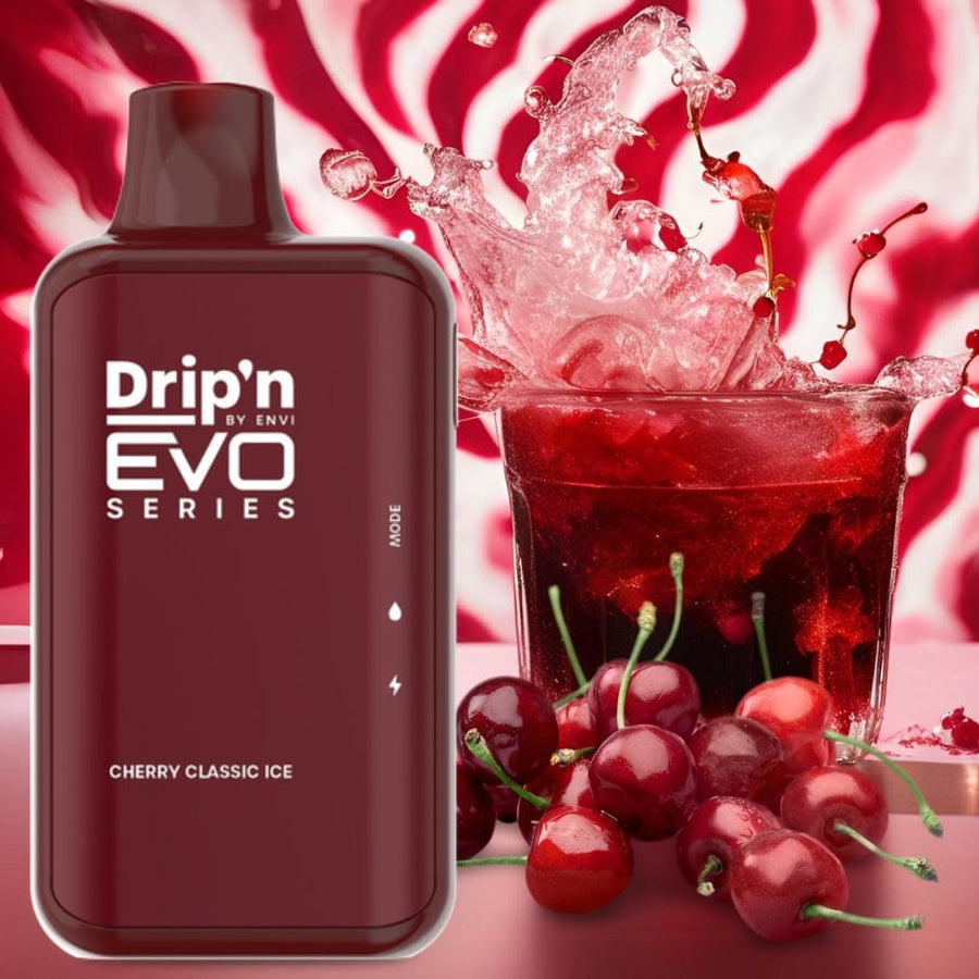 Drip'n Envi Disposables 28000 Puffs / 20mg Drip'n by Envi EVO 28k Disposable Vape-Cherry Classic Drip'n by Envi EVO 28k Disposable Vape-Cherry Classic - Yorkton