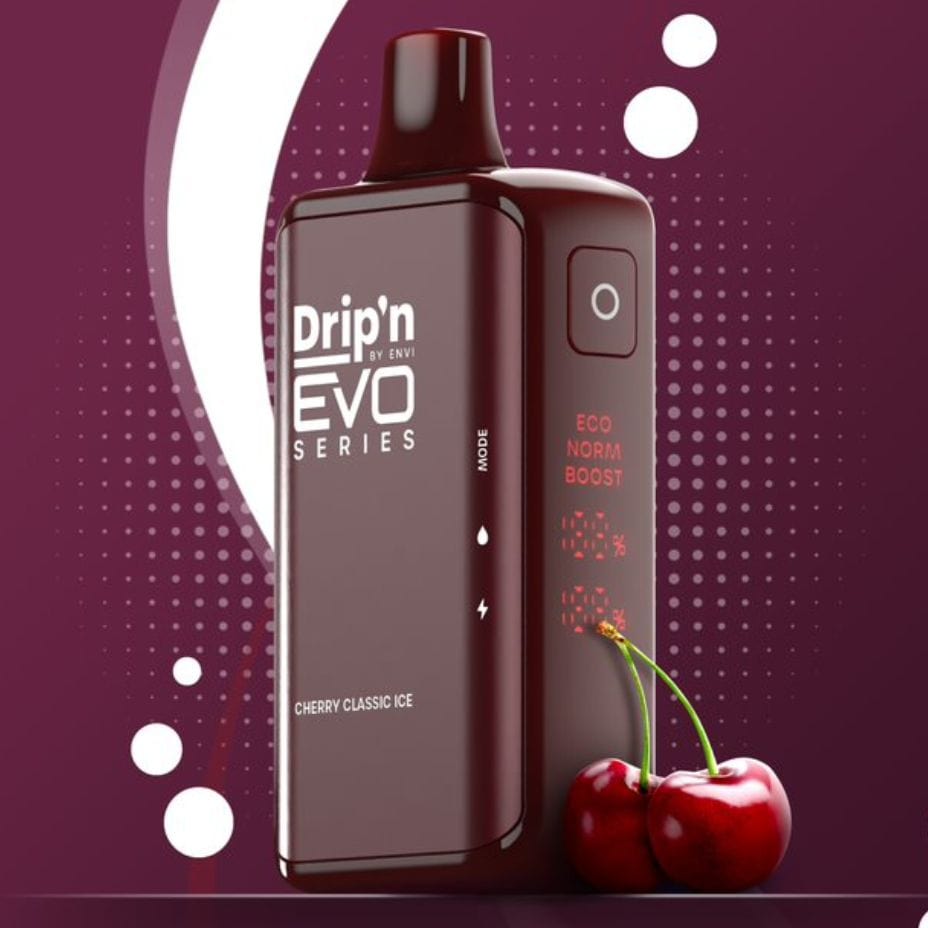 Drip'n Envi Disposables 28000 Puffs / 20mg Drip'n by Envi EVO 28k Disposable Vape-Cherry Classic Drip'n by Envi EVO 28k Disposable Vape-Cherry Classic - Yorkton