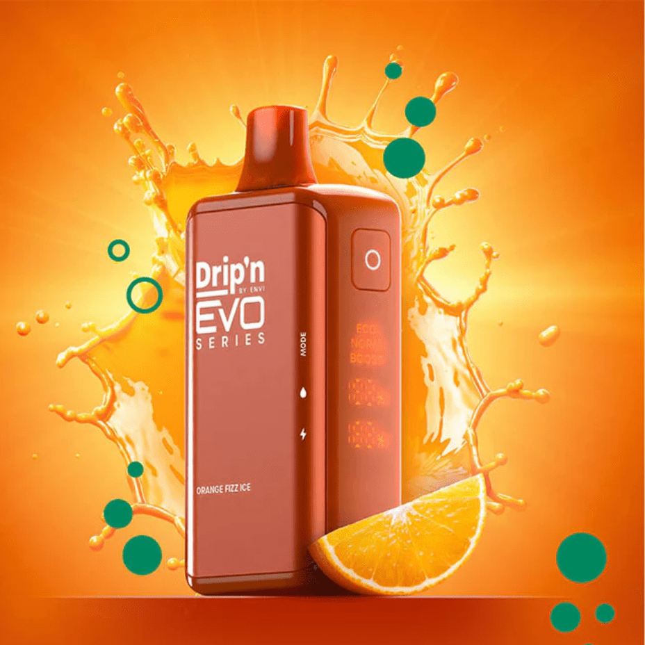 Drip'n Envi Disposables 28000 Puffs / 20mg Drip'n by Envi EVO 28k Disposable Vape-Orange Fizz Ice Drip'n by Envi EVO 28k Disposable Vape-Orange Fizz Ice - Yorkton