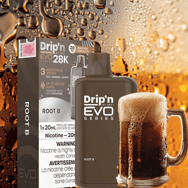 Drip'n Envi Disposables 28000 Puffs / 20mg Drip'n by Envi EVO 28k Disposable Vape-Root B Drip'n by Envi EVO 28k Disposable Vape-Root B - Steinbach