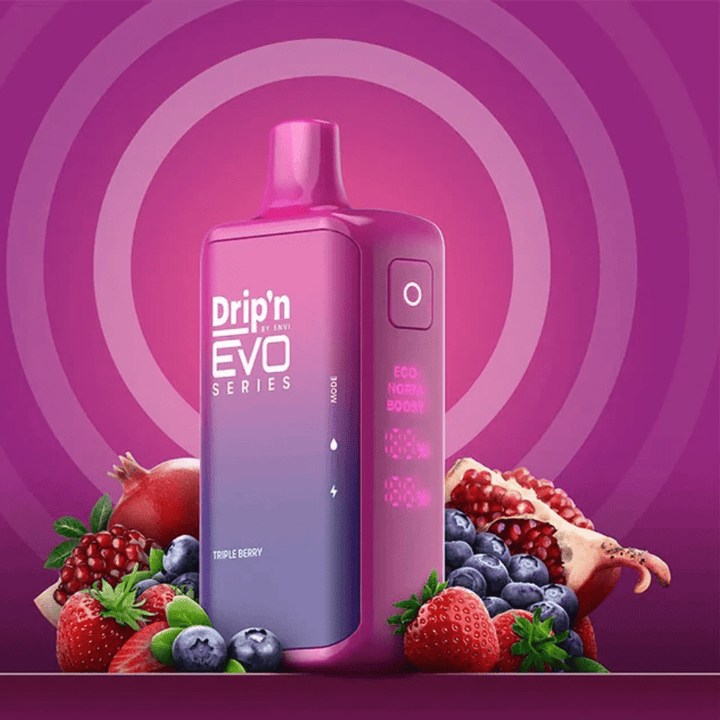 Drip'n Envi Disposables 28000 Puffs / 20mg Drip'n by Envi EVO 28k Disposable Vape-Triple Berry Drip'n by Envi EVO 28k Disposable Vape-Triple Berry - Steinbach