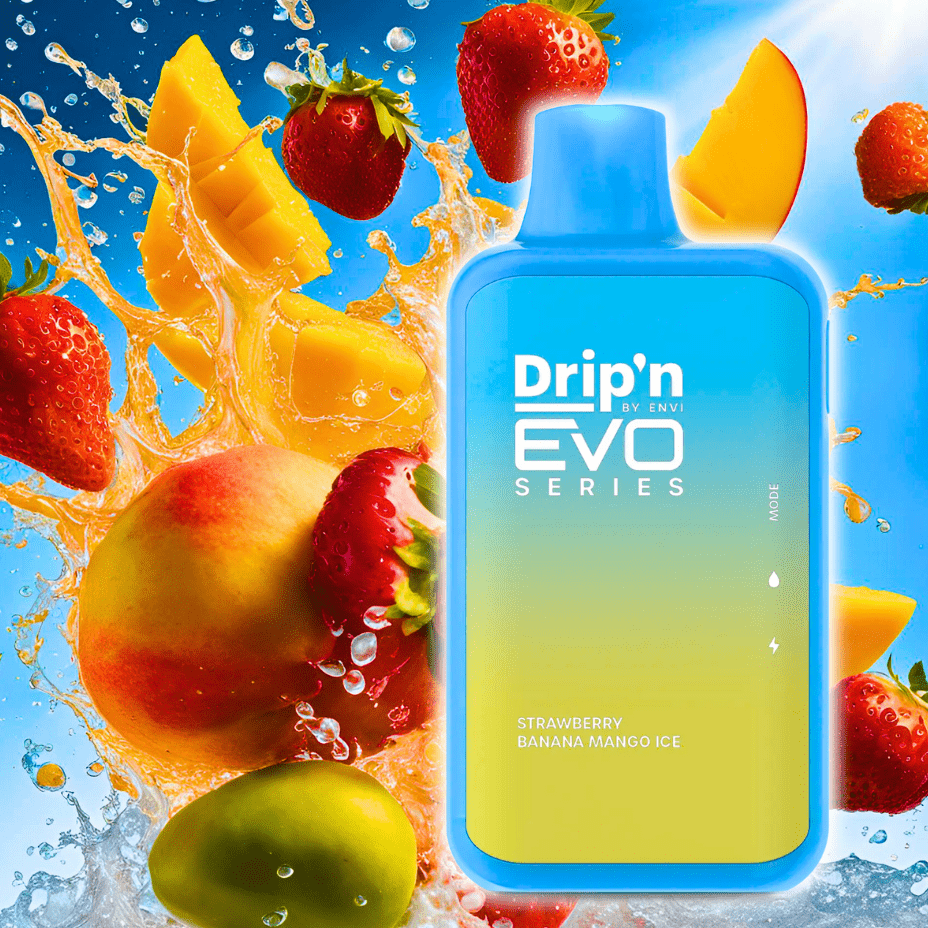 Drip'n Envi Disposables 28000 Puffs / 20mg Drip'n Envi EVO 28k Disposable Vape-Strawberry Banana Mango Drip'n Envi EVO 28k Disposable Vape-Strawberry Banana Mango