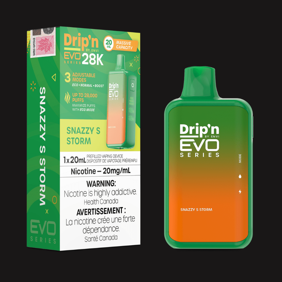 Drip'n Envi Disposables 28000 Puffs Drip'n by Envi EVO 28k Disposable Vape-Snazzy S Storm Drip'n by Envi EVO 28k Disposable Vape-Snazzy S Storm-Yorkton