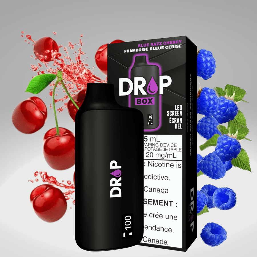 Drop Box Disposable Vape 15ml / 8500Puffs Drop Box 8500 Disposable Vape-Blue Razz Cherry Drop Box 8500 Disposable Vape-Blue Razz Cherry - Vape Superstore