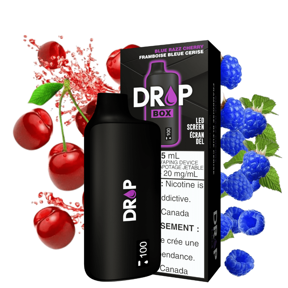 Drop Box Disposable Vape 15ml / 8500Puffs Drop Box 8500 Disposable Vape-Blue Razz Cherry Drop Box 8500 Disposable Vape-Blue Razz Cherry - Vape Superstore