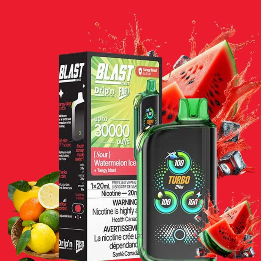 ENVI Drip'n Disposable Vape 30000 Puffs Envi Drip'n x Fasta Blast 30K Disposable Vape-Sour Watermelon Ice Envi Drip'n x Fasta Blast 30K - Sour Watermelon Ice