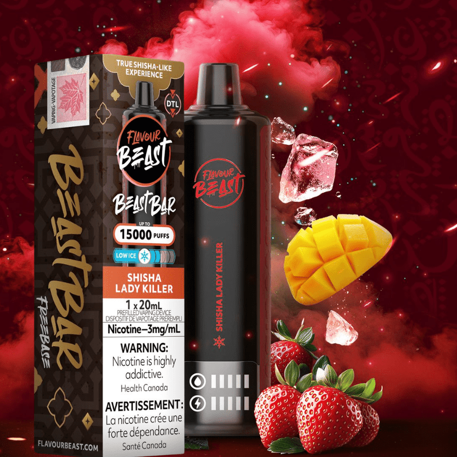 Flavour Beast Disposables 3mg / 15000 Puffs Flavour Beast Beast Bar 15k Disposable Vape-Shisha Lady Killer Flavour Beast Beast Bar 15k Disposable Vape-Shisha Lady Killer