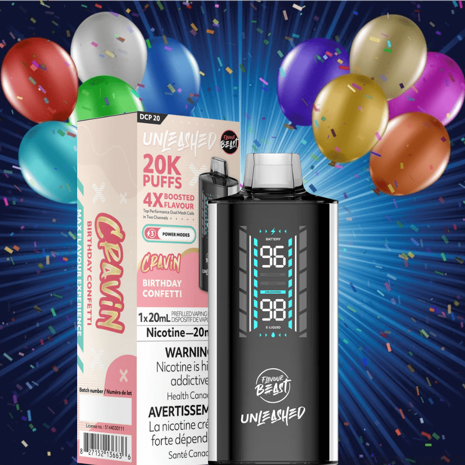 Flavour Beast Disposables Flavour Beast Unleashed DCP 20K Disposable Vape - Birthday Confetti