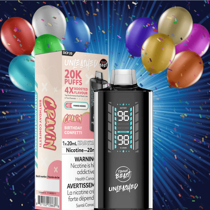 Flavour Beast Disposables Flavour Beast Unleashed DCP 20K Disposable Vape - Birthday Confetti Flavour Beast at Yorkton Vape SuperStore