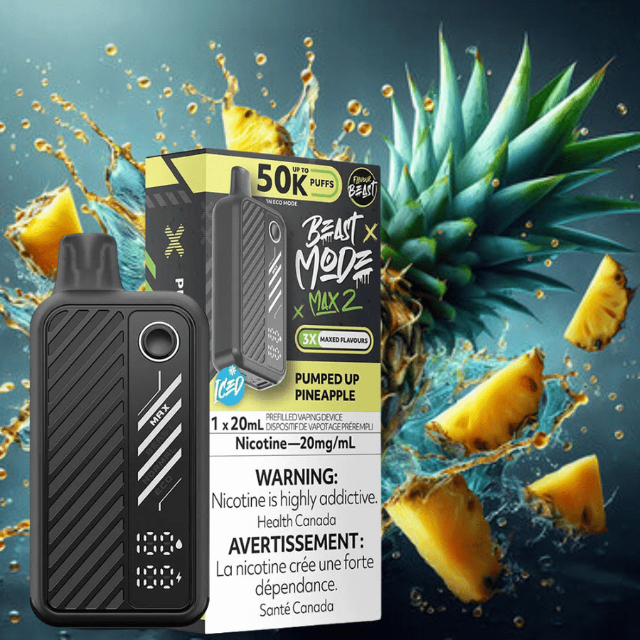 Flavour Beast Max 2 Disposable Vape-Pumped Up Pineapple Iced in Canada