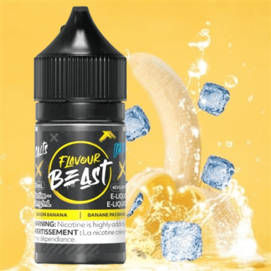 Flavour Beast Salts Salt Nic E-Liquid 30ml / 20mg Bussin Banana Iced Salts by Flavour Beast E-Liquid Bussin Banana Iced Salts by Flavour Beast-Yorkton Vape SuperStore, SK