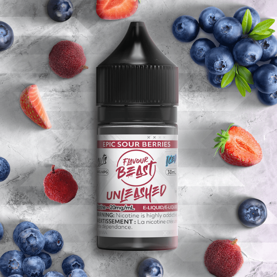 Flavour Beast Salts Salt Nic E-Liquid 30ml / 20mg Epic Sour Berries Salts By Flavour Beast Unleashed E-liquid Epic Sour Berries Salts By Flavour Beast Unleashed E-liquid-Yorkton SK