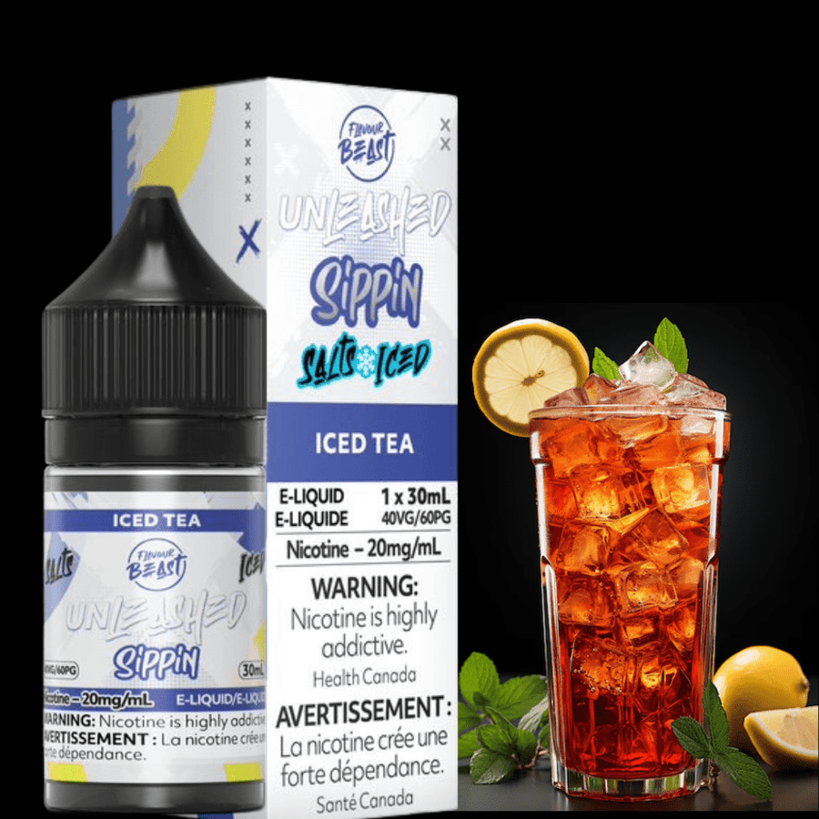 Flavour Beast Salts Salt Nic E-Liquid 30ml / 20mg Flavor Beast Unleashed Sippin Salts-Iced Tea Flavor Beast Unleashed Sippin Salts- Iced Tea - Yorkton