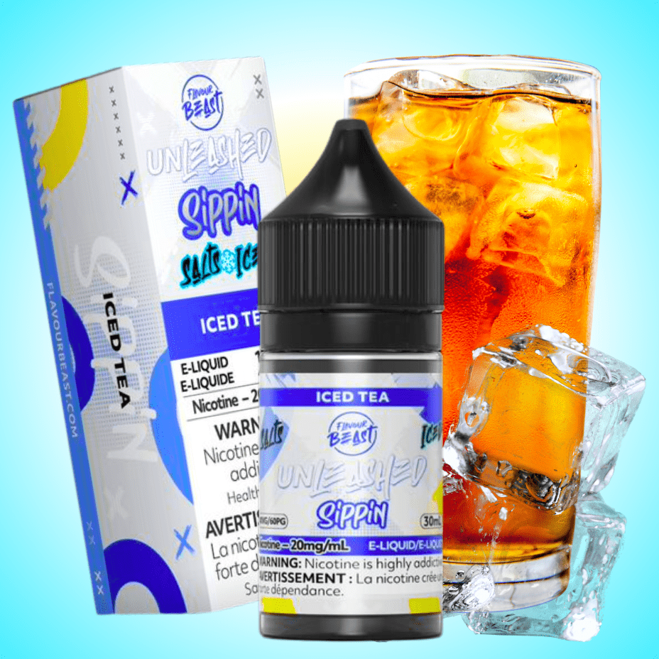 Flavour Beast Salts Salt Nic E-Liquid 30ml / 20mg Flavor Beast Unleashed Sippin Salts-Iced Tea Flavor Beast Unleashed Sippin Salts- Iced Tea - Yorkton