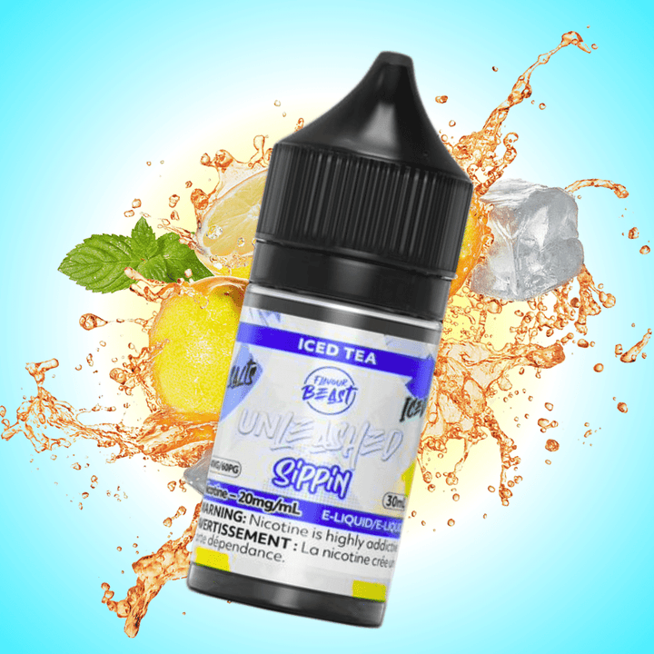 Flavour Beast Salts Salt Nic E-Liquid 30ml / 20mg Flavor Beast Unleashed Sippin Salts-Iced Tea Flavor Beast Unleashed Sippin Salts- Iced Tea - Yorkton