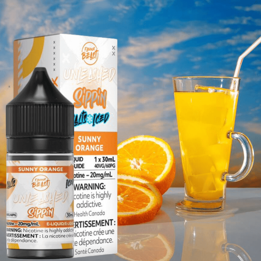 Flavour Beast Salts Salt Nic E-Liquid 30ml / 20mg Flavor Beast Unleashed Sippin Salts-Sunny Orange Flavor Beast Unleashed Sippin Salts- Sunny Orange - Yorkton