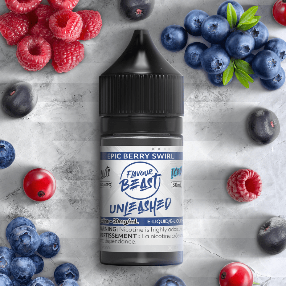 Flavour Beast Salts Salt Nic E-Liquid 30ml / 20mg Flavour Beast Unleashed Salt-Epic Berry Swirl Flavour Beast Unleashed Salt-Epic Berry Swirl Yorkton SK