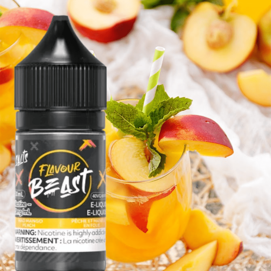 Flavour Beast Salts Salt Nic E-Liquid 30ml / 20mg Mad Mango Peach Salts by Flavour Beast E-Liquid Mad Mango Peach Salts by Flavour Beast E-Liquid-Yorkton Vape & Bong SK