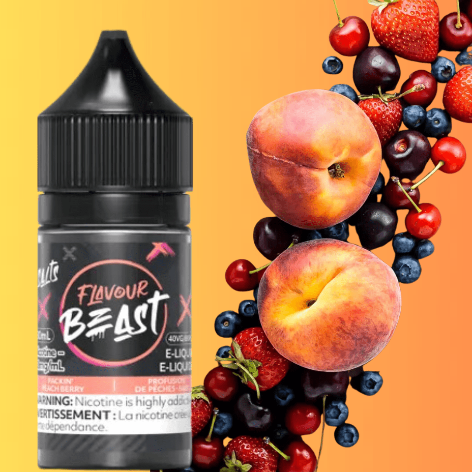 Flavour Beast Salts Salt Nic E-Liquid 30ml / 20mg Packin' Peach Berry Salts by Flavour Beast E-Liquid Packin' Peach Berry Salts by Flavour Beast-Yorkton Vape SuperStore, SK