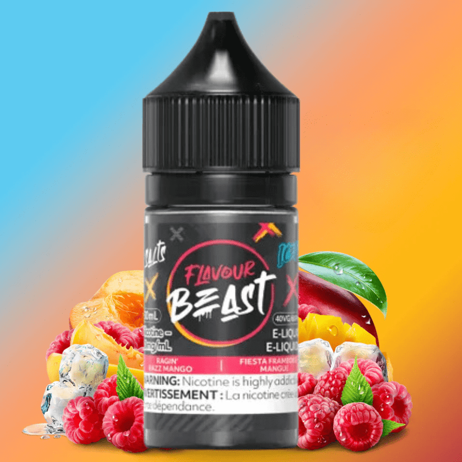 Flavour Beast Salts Salt Nic E-Liquid 30ml / 20mg Ragin' Razz Mango Iced Salts by Flavour Beast E-Liquid Ragin' Razz Mango Iced Salts by Flavour Beast E-Liquid-Yorkton Vape SK