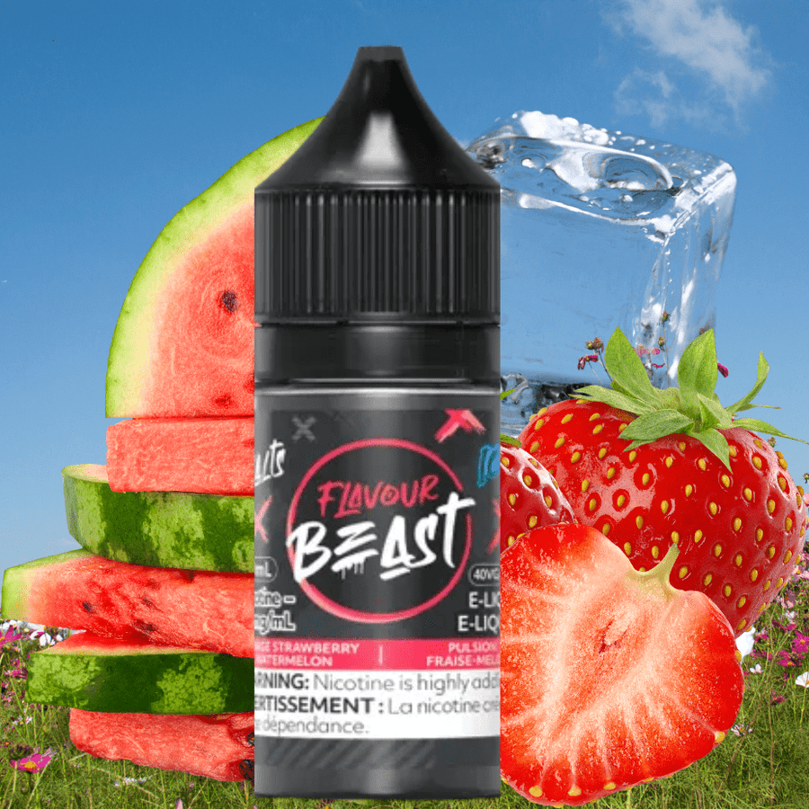 Flavour Beast Salts Salt Nic E-Liquid 30ml / 20mg Savage Strawberry Watermelon Iced Salts by Flavour Beast E-Liquid Savage Strawberry Watermelon Iced Salts by Flavour Beast E-Liquid-YVSS