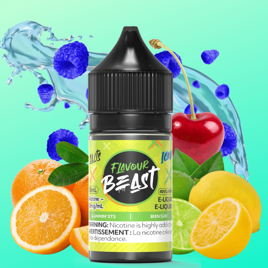 Flavour Beast Salts Salt Nic E-Liquid 30ml / 20mg Slammin' STS Iced Salts by Flavour Beast E-Liquid Slammin' STS Iced Salts by Flavour Beast E-Liquid-Yorkton Vape & Bong