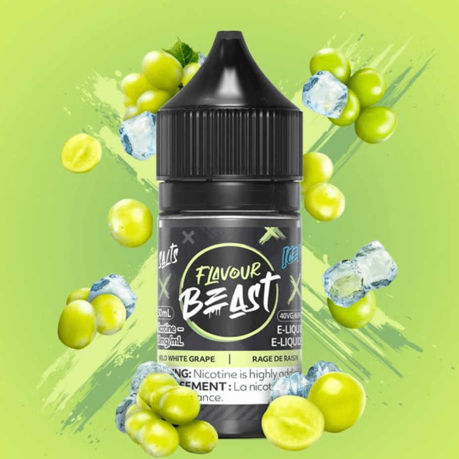 Flavour Beast Salts Salt Nic E-Liquid 30ml / 20mg Wild White Grape Iced Salts by Flavour Beast E-Liquid Wild White Grape Iced Salts by Flavour Beast E-Liquid-Yorkton Vape, SK