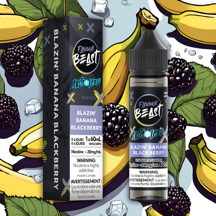 Flavour Beast Salts Salt Nic E-Liquid 60mL / 20mg Flavour Beast Salt-Blazzin Banana Blackberry-60ml Flavour Beast Salt-Blazzin Banana Blackberry 60ml in Canada