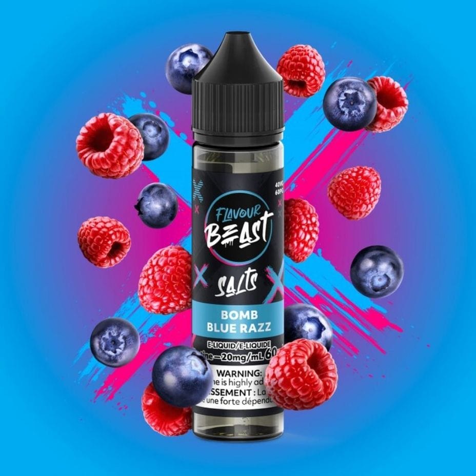 Flavour Beast Salts Salt Nic E-Liquid 60ml / 20mg Flavour Beast Salt-Bomb Blue Razz-60ml Flavour Beast Salt-Bomb Blue Razz-60ml in Yorkton SK, Canada