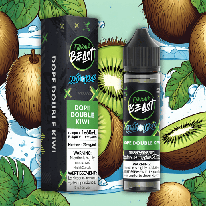 Flavour Beast Salts Salt Nic E-Liquid 60mL / 20mg Flavour Beast Salt-Dope Double Kiwi-60ml Flavour Beast Salt-Dope Double Kiwi-60ml in Regina SK