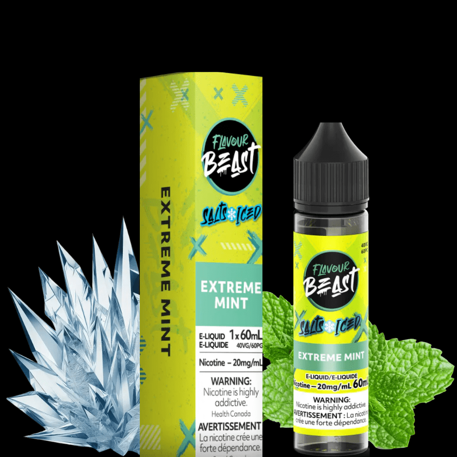 Flavour Beast Salts Salt Nic E-Liquid 60ml / 20mg Flavour Beast Salt-Extreme Mint-60ml Flavour Beast Salt-Extreme Mint Ice-60ml