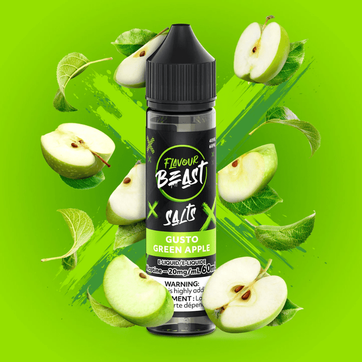 Flavour Beast Salts Salt Nic E-Liquid 60ml / 20mg Flavour Beast Salt-Gusto Green Apple-60ml Flavour Beast Salt-Gusto Green Apple-60ml