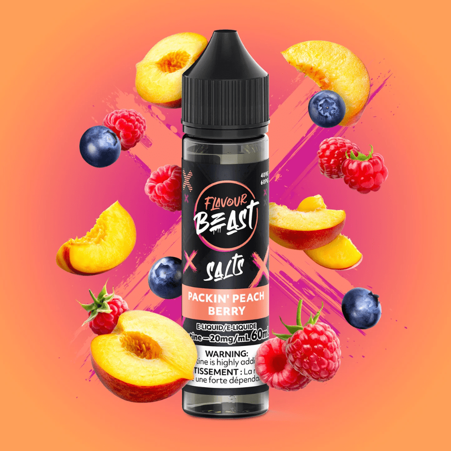 Flavour Beast Salts Salt Nic E-Liquid 60ml / 20mg Flavour Beast Salt-Peachin Peach Berry-60ml Flavour Beast Salt-Peachin Peach Berry-60ml in Yorkton Sask