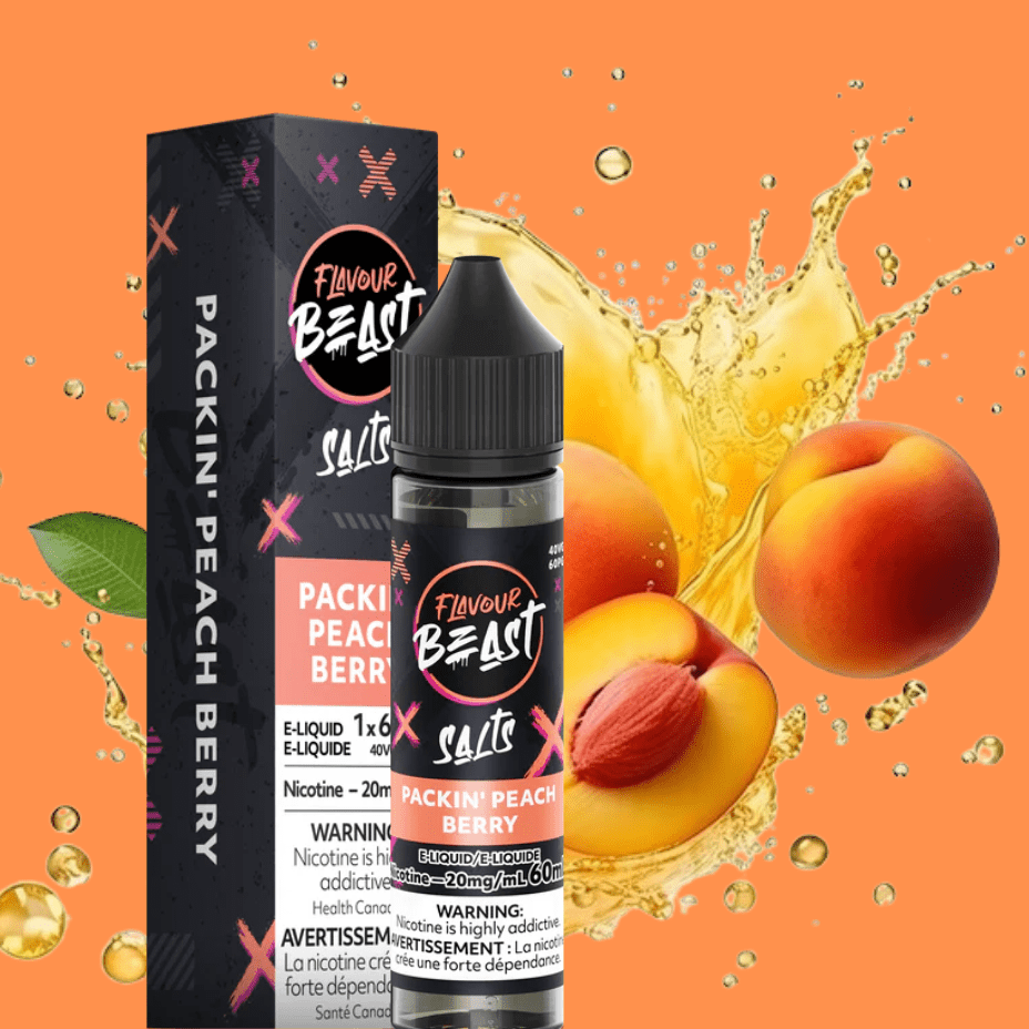 Flavour Beast Salts Salt Nic E-Liquid 60ml / 20mg Flavour Beast Salt-Peachin Peach Berry-60ml Flavour Beast Salt-Peachin Peach Berry-60ml in Yorkton Sask