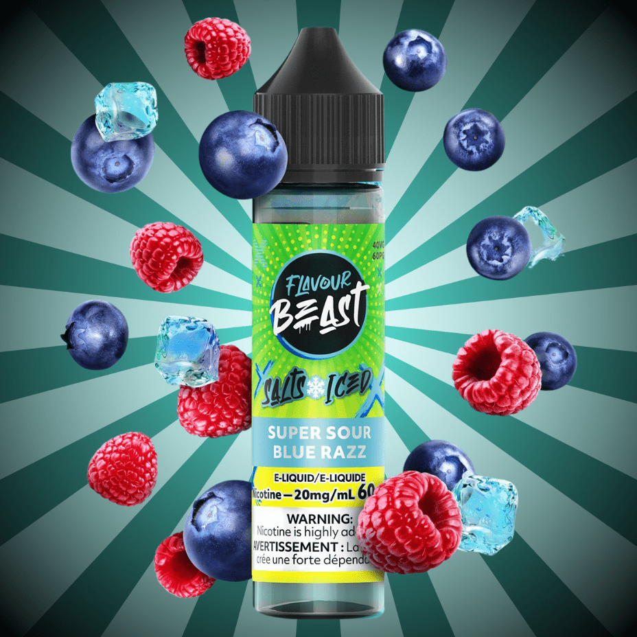 Flavour Beast Salts Salt Nic E-Liquid 60mL / 20mg Flavour Beast Salt-Super Sour Blue Razz-60ml Flavour Beast Salt-Super Sour Blue Razz 60ml in Canada