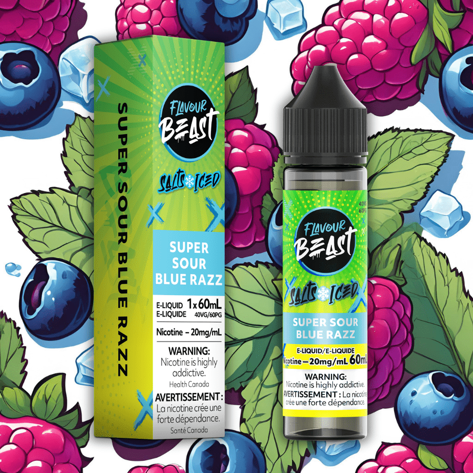 Flavour Beast Salts Salt Nic E-Liquid 60mL / 20mg Flavour Beast Salt-Super Sour Blue Razz-60ml Flavour Beast Salt-Super Sour Blue Razz 60ml in Canada