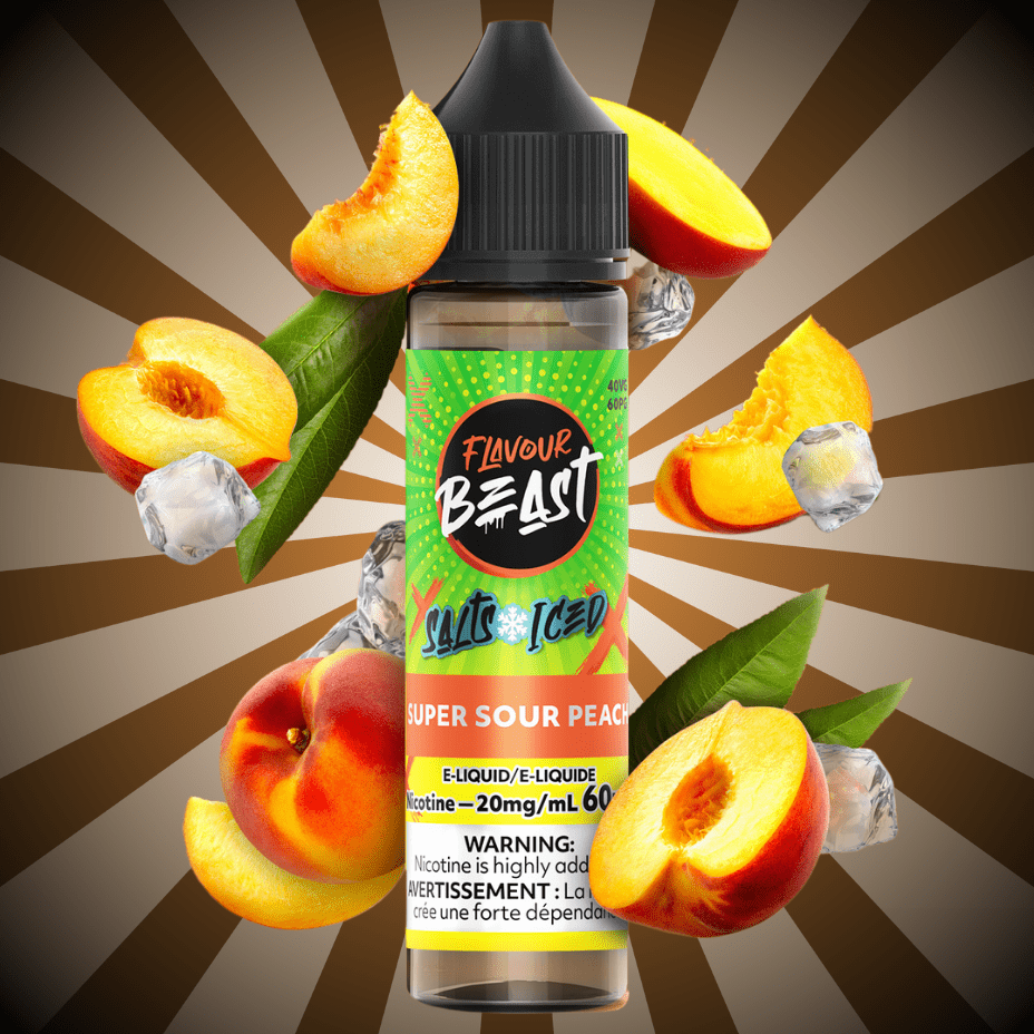 Flavour Beast Salts Salt Nic E-Liquid 60mL / 20mg Flavour Beast Salt-Super Sour Peach-60ml Flavour Beast Salt-Super Sour Peach-60ml in Yorkton SK