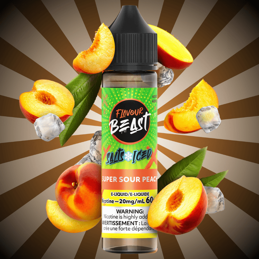 Flavour Beast Salts Salt Nic E-Liquid 60mL / 20mg Flavour Beast Salt-Super Sour Peach-60ml Flavour Beast Salt-Super Sour Peach-60ml in Regina SK