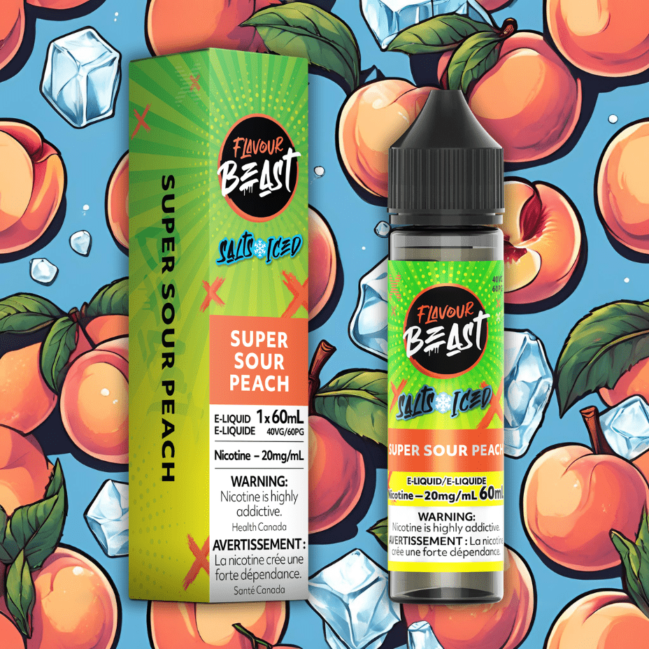 Flavour Beast Salts Salt Nic E-Liquid 60mL / 20mg Flavour Beast Salt-Super Sour Peach-60ml Flavour Beast Salt-Super Sour Peach-60ml in Yorkton SK