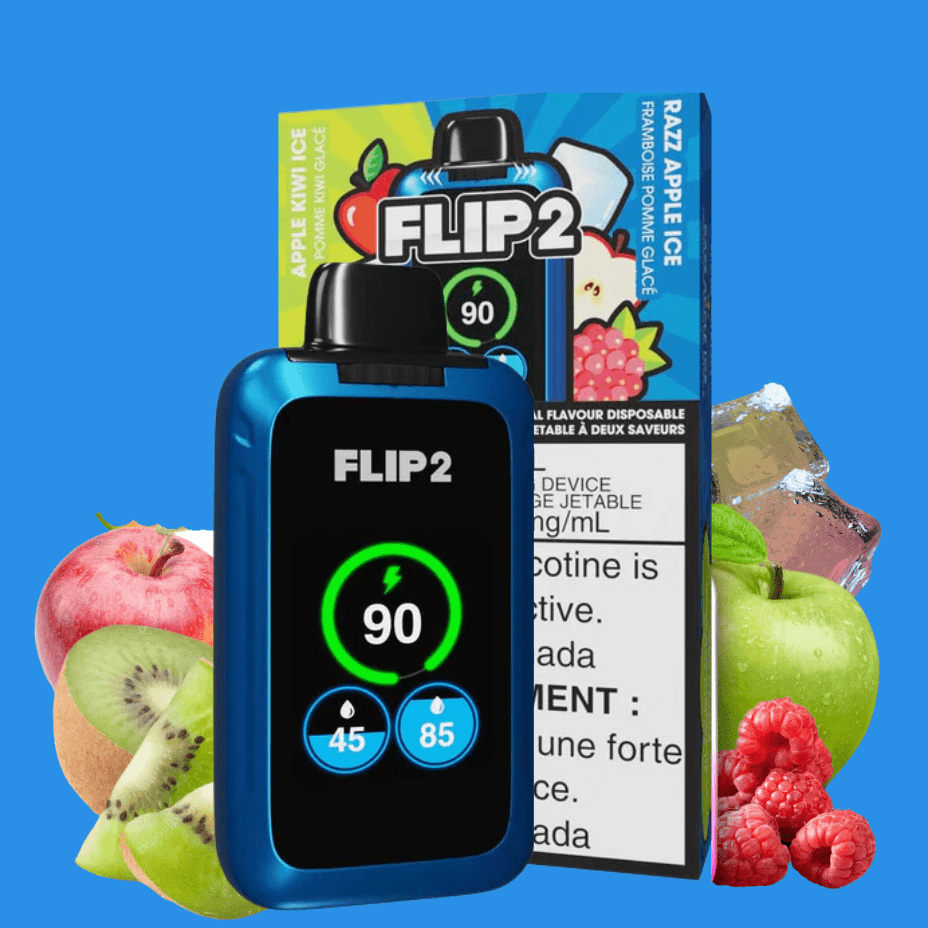 FLIP BAR Disposables 11000 Puffs Flip Bar 2 Disposable Vape- Apple Kiwi Ice and Razz Apple Ice Flip Bar 2 Disposable Vape-Apple Kiwi Ice and Razz Apple Ice